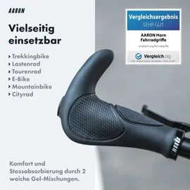 Aaron Ergonomische Fahrradgriffe mit Gel Dämpfung Schwarz