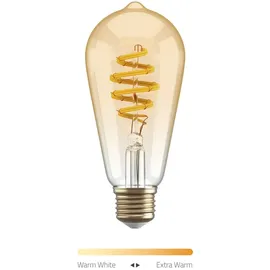 Hombli Filament Bulb CCT E27 ST64-Amber 2er-Set