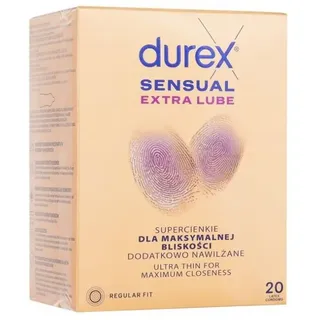 DUREX Sensual - Extra Lube lubricated condoms 20 pcs