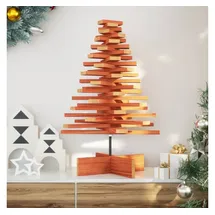 vidaXL Weihnachtsbaum Holz zum Schmücken Braun 80 cm
