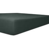 Kneer Spannbettlaken für Topper Vario-Stretch 100 x 200 cm schwarz