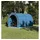 vidaXL Fahrradgarage mit Dach mit Speicher Faltgarage 256 x 222 x 182 cm Blau