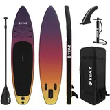 YEAZ SUP Board Set SUNSET BEACH 320 x 76 x 15 cm lila