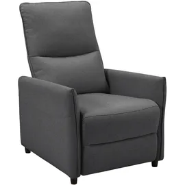 INOSIGN Relaxsessel INOSIGN "CURRIE, mit Liegefunktion, Webstoff-Bezug, Federkern", grau (anthrazit), B:69cm T:90,5cm, Sessel, Relaxsessel, Ruhe-Sessel, Lese-Sessel, TV-Sessel