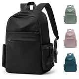 WEPLAN Schulrucksack Mädchen Jungen Rucksack Schule Teenager,Wasserdicht Rucksack School Bag,Schulranzen Laptop Rucksack Damen,Schultasche Travel Backpack Daypacks für Uni Schule Reise,I1-Schwarz