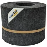 zaun|zu® Sichtschutz Design Vlies für Doppelstabmatten Schwarzgrau 10x 2,55m