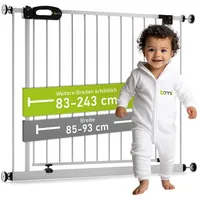 Bomi Türschutzgitter Merle 83-243 cm in weiß | Gr.: 85-93 cm