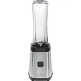 Proficook Smoothie Maker PC-SM 1078, Kunststoffgehäuse, 250 Watt, 0,6 l Behälter, Becher mit Trinkdeckel - Silber