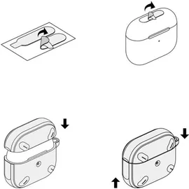 Ringke Onyx AirPods Pro 2 gepanzerte Kopfhörer, Grau