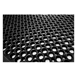 Jet-Line Fußmatte MONA 80x120x1,2 cm schwarz Schuhabstreifer Schmutzmatte Schmutzfänger