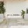 vidaXL Gartentisch mit Glasplatte Beige 115x54x74 cm Poly Rattan