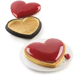 Silikomart - Kit Tarte Mon AMOUR Set bestehend aus Silikonform und thermoplastischem Ring, Silikon