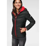 KangaROOS Steppjacke in schwarz-rot | Gr.: 44