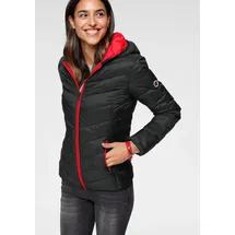 KangaROOS Steppjacke in schwarz-rot | Gr.: 44