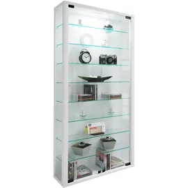 VCM Vitrine Lumo Maxi 59 x 113 x 18 cm Weiß