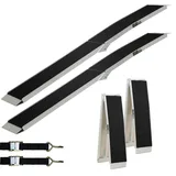 Baumarktplus TRUTZHOLM 2 x Auffahrrampe klappbar 228 cm 680 kg Traglast Alu Anti Rutsch
