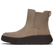 FitFlop F-Mode Suede Flatform, zweifarbig, elastisch, taupe, 36 EU
