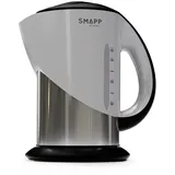 SMAPP Wasserkocher 442.3, Schwarz, Graphit, Silber, Edelstahl, 2200 W, 1,7 l