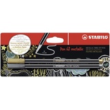 Stabilo Pen 68 metallic - 2er Pack - gold, silber