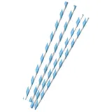 amscan 12 Papier-Trinkhalme * Oktoberfest * für eine Bayern-Mottoparty in Blau-Weiß // Bavaria Party Geburtstag Strohhalme Straws