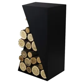 Magnus Brennholzregal R157 Metall 45 x 30 x 80 cm Schwarz