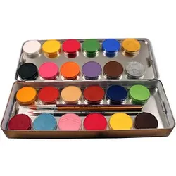 EULENSPIEGELTM Metall Palette Kinderschmink-Set farbsortiert