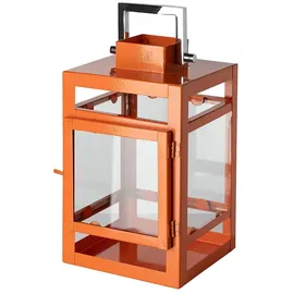 Fink Laterne KENIA Edelstahl/Glas/Eisen Orange