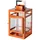 Fink Laterne KENIA Edelstahl/Glas/Eisen Orange