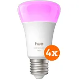 Philips Hue White & Color E27 1.100 lm 4er-Pack