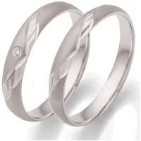 Trauring FIRETTI "Schmuck Geschenk Hochzeit Ehering "LIEBE"" Gr. 63, silber (silberfarben, kristallweiß), Fingerringe, 63,mit Zirkonia, Silber 925 (Sterlingsilber), 3,5mm, wahlweise mit oder ohne Zirkonia (synth.)