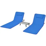 Costway Strandliege Set Klappbar Grün
