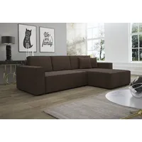 Fun Möbel Ecksofa Schlafsofa Sofa CONOR PREMIUM Stoff Poso