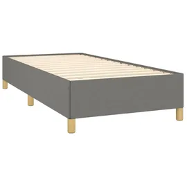 vidaXL Boxspringbett 100 x 200 cm Dunkelgrau