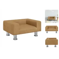 vidaXL Kindersofa Braun 50x40x26,5 cm Samt