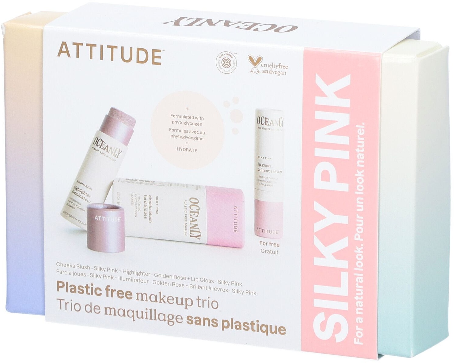AttitudeTM OceanlyTM Silky Pink Coffret Cadeau 1 pc(s) set(s)