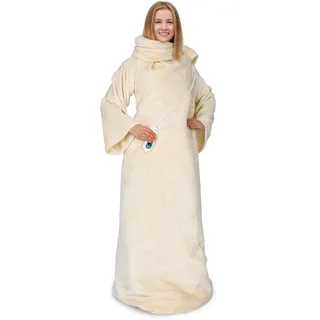 Klarstein Slanket Heizdecke mit Ärmeln 120W 155x180cm Coral Fleece