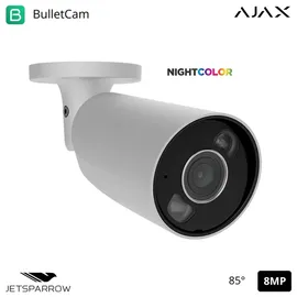Ajax 126259 - Tvcc - Bulletcam Hl (8 Mp/4 Mm) - Kamera Hl Verdrahtet (8 Mp/4 Mm) - Farbe White - Ajax Videoüberwachung