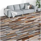 vidaXL Bodenplanken 18 pcs Mehrfarbig 5,26 m2 PVC