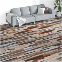 vidaXL Bodenplanken 18 pcs Mehrfarbig 5,26 m2 PVC