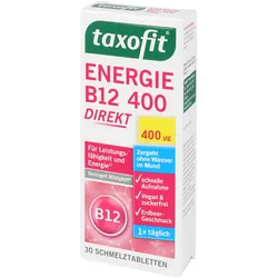 Taxofit Energie B12 400 direkt Schmelztabletten