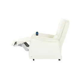 HIMOLLA Fernsehsessel 7568 Leder 77 x 110 x 93 cm Creme elektrisch