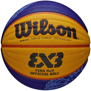 Wilson Unisex-Adult FIBA 3x3 Game Basketball, Blau/Gelb, 6