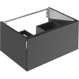 Keuco Edition 11 Art 32511540801, 80x35x49cm, 1 Frontauszug, Innenbeleuchtung, Lack seidenmatt, Smoke