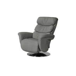 himolla Relaxsessel Leder 7628 ¦ grau ¦ Maße (cm): B: 83 H: 113 T: 92