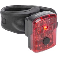 M-Wave Unisex – Erwachsene Helios K 1.1 USB Akkurücklicht, schwarz/rot