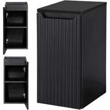 [en.casa] Unterschrank Skelbolu 30 x 60 x 40 cm Schwarz