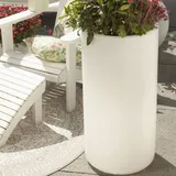 Blumenkübel/Tisch/Kühler beleuchtet "Shining Elegant Pot" XL inkl. LED Warmweiß E27 ohne Holzabdeckplatte