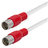 Maxtrack SAT Anschlusskabel 1x F-Stecker 1x F-Stecker 600 cm Weiß