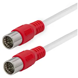 Maxtrack SAT Anschlusskabel 1x F-Stecker 1x F-Stecker 600 cm Weiß