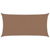 vidaXL Sonnensegel Taupe 2,5 x 6 m HDPE